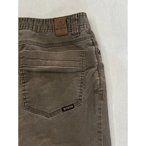 Prana Slim Fit Pants Mens 32x30 Bridger Jeans Brown Green EUC‎ Outdoor - Picture 4 of 4